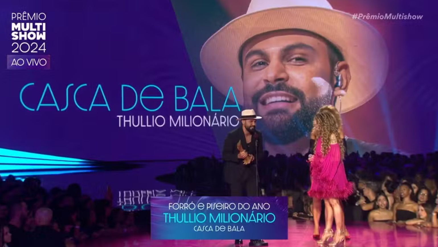 Leia mais sobre o artigo Cantor potiguar Thullio Milionário vence Prêmio Multishow com a música ‘Casca de Bala’