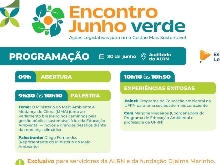 Leia mais sobre o artigo Assembleia Legislativa promove primeira edição do Junho Verde
